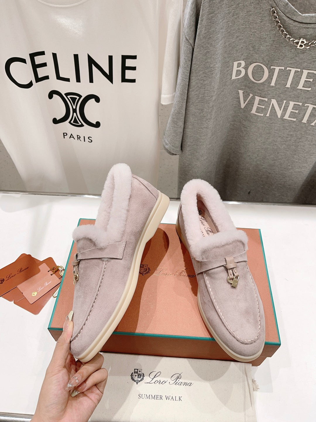 Loro Piana Charm Walk Suede Loafers