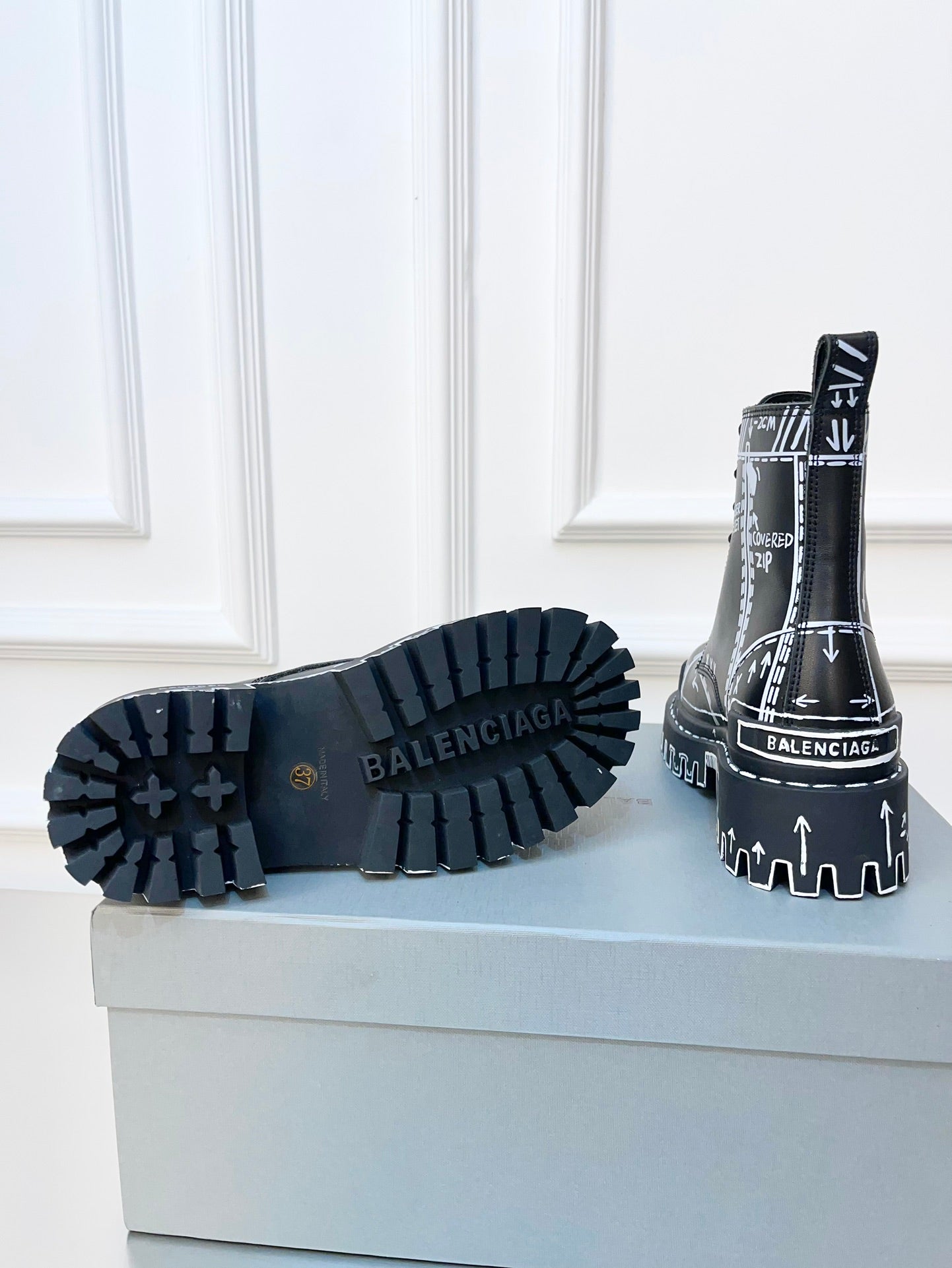 Balenciaga Urban Elegance Combat Booties