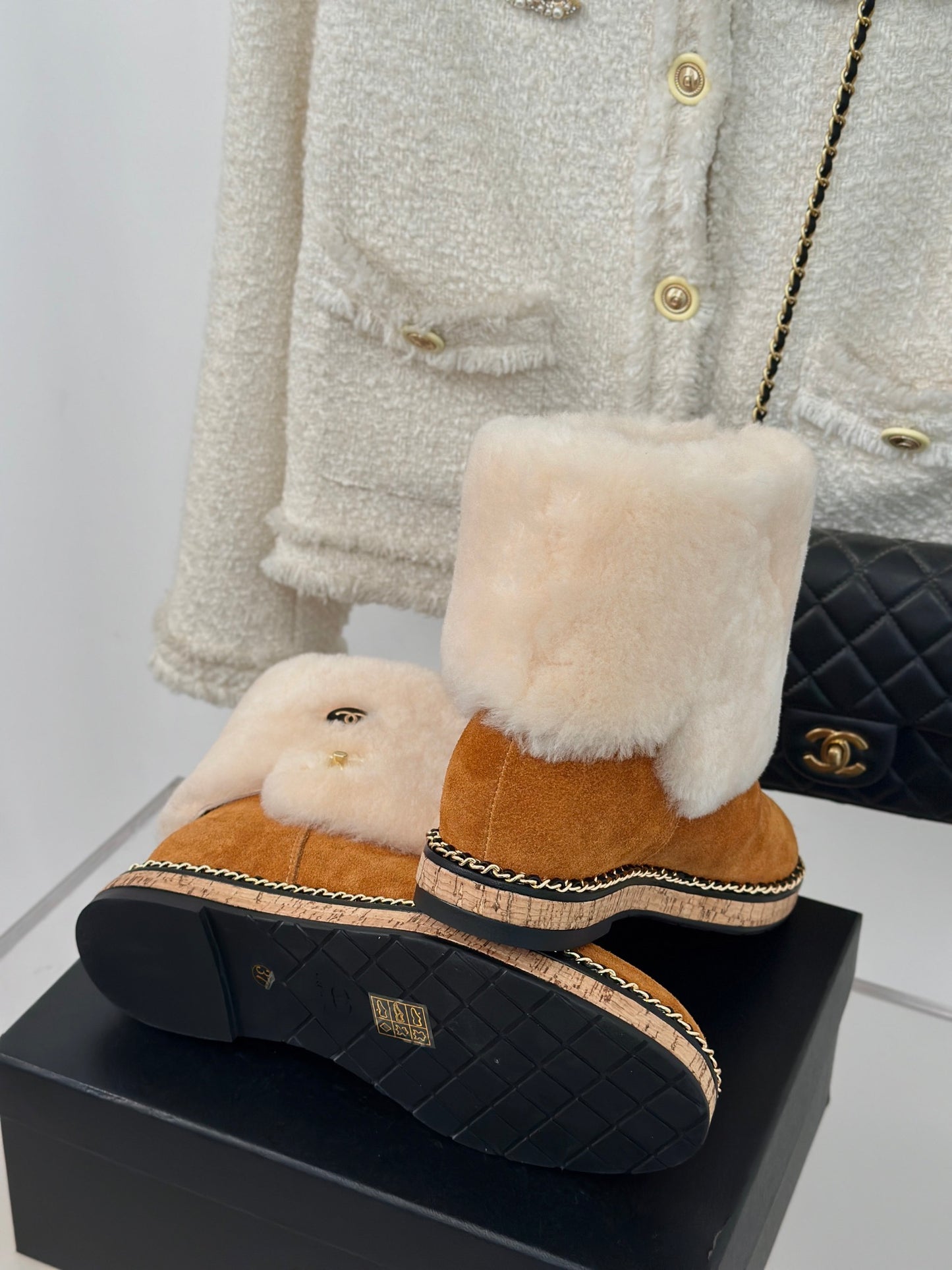 Chanel Timeless Fur-Lined Elegance Boots