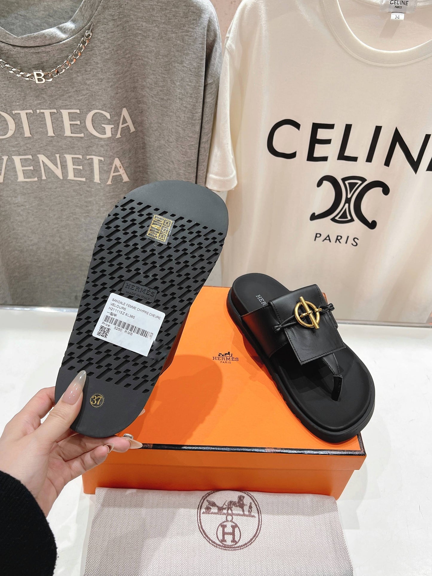 Hermes Joyce & Empire Sandals in Premium Leather