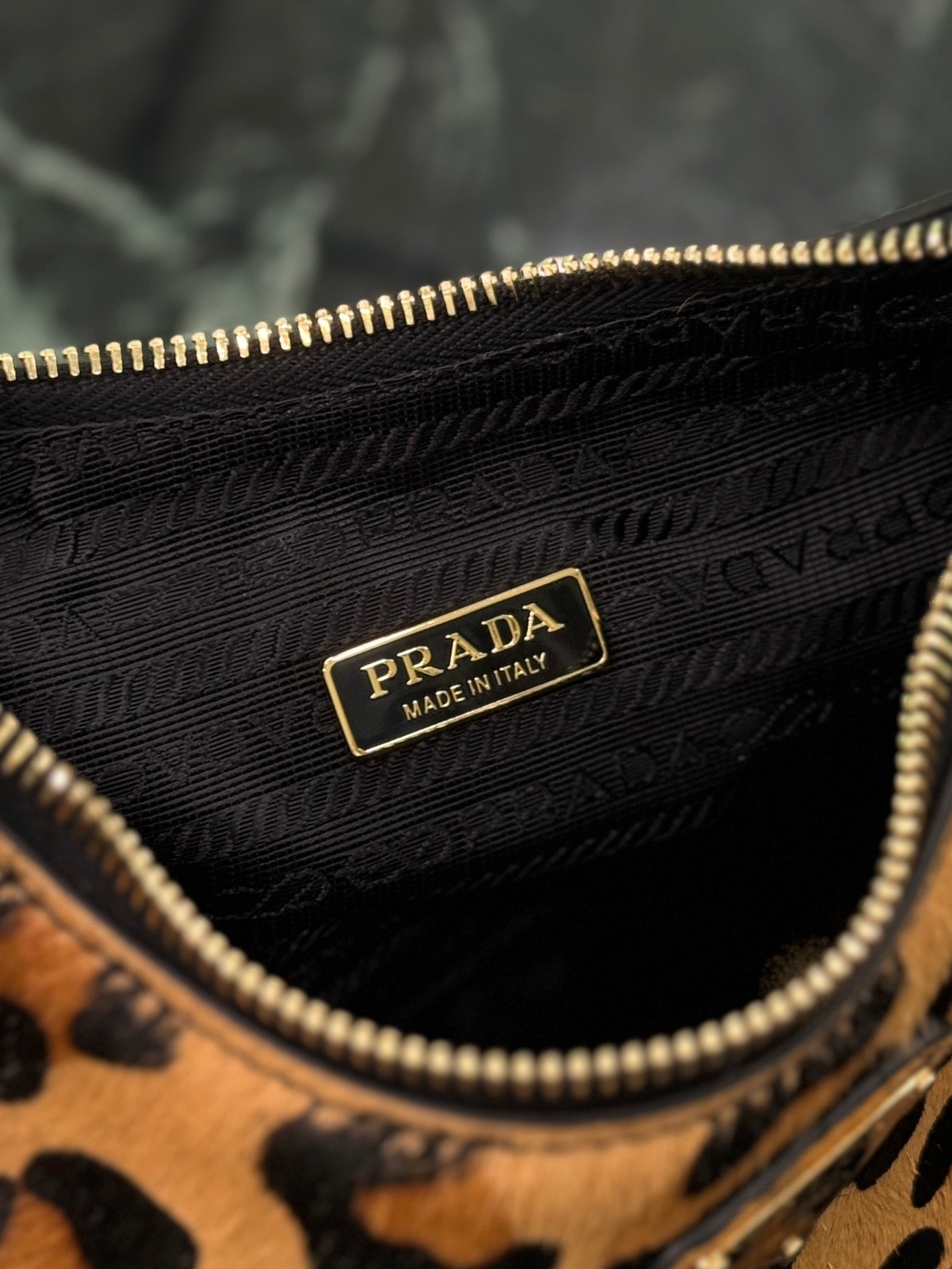 Prada Arqué Elegance Leather Shoulder Bag