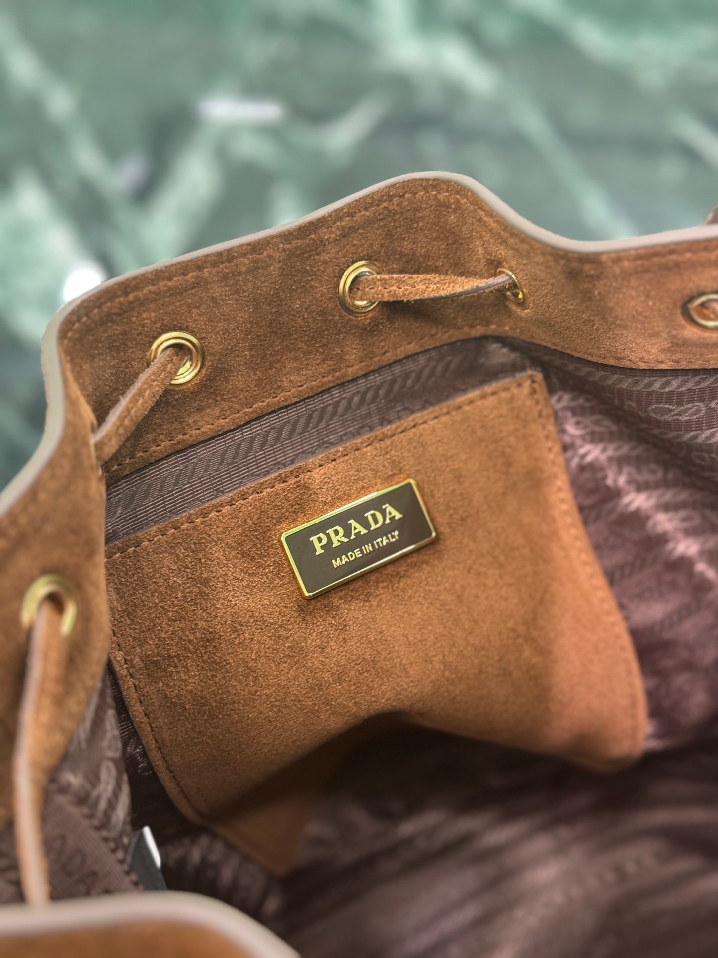 Prada Velvet Essence Suede Tote