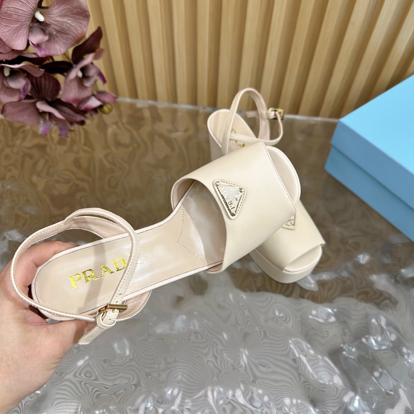 Prada Elegance Buckle Heels