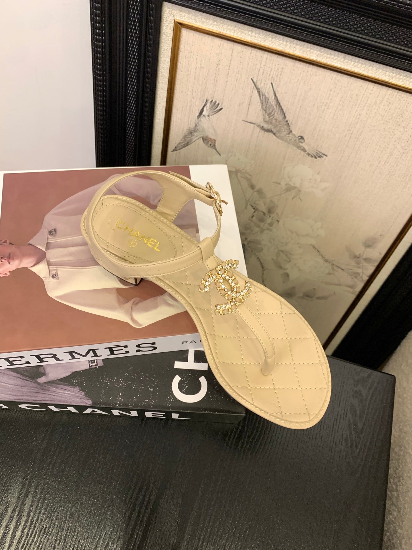 Chanel Timeless Elegance Thong Sandals