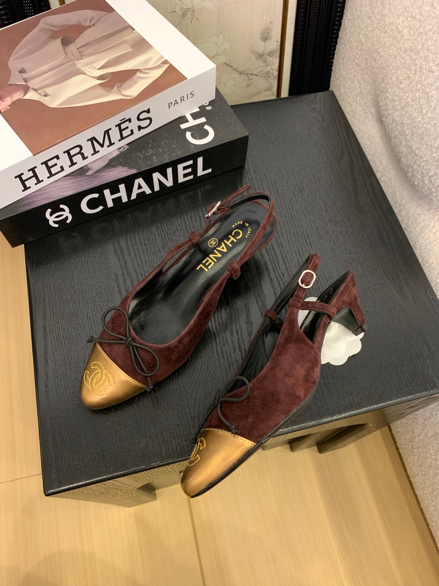 Chanel Elegant Slingback Ballet Flats