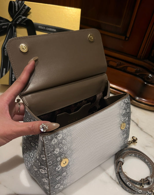 Dolce & Gabbana Dolce & Gabbana Small Sicily Leather Bag | Neutrals | FARFETCH BH