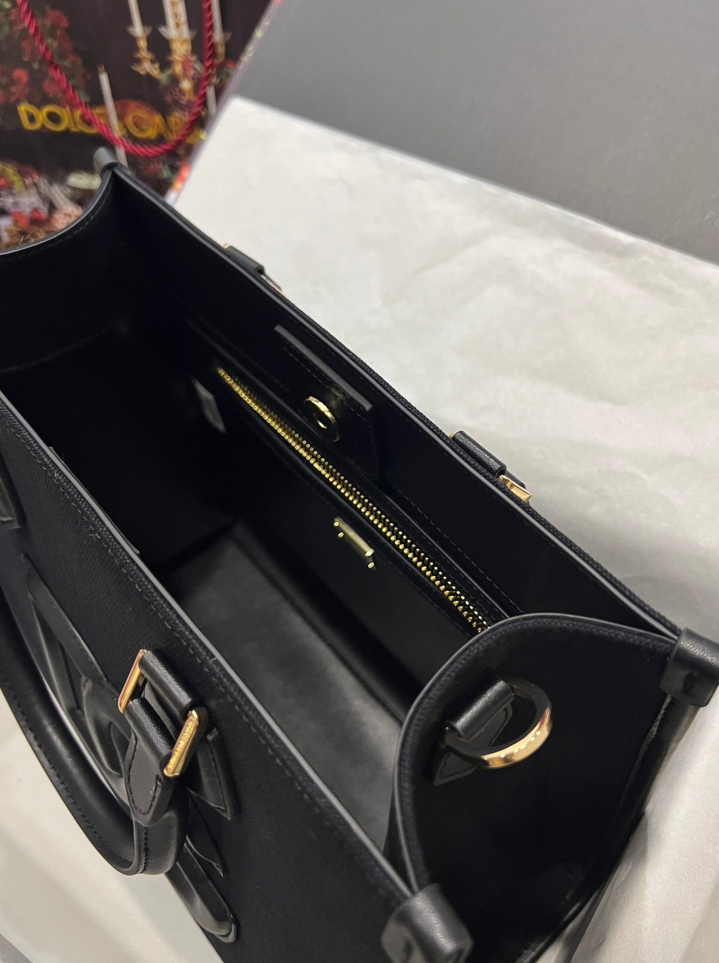 Dolce & Gabbana DG Logo Canvas Shopper Tote Bag