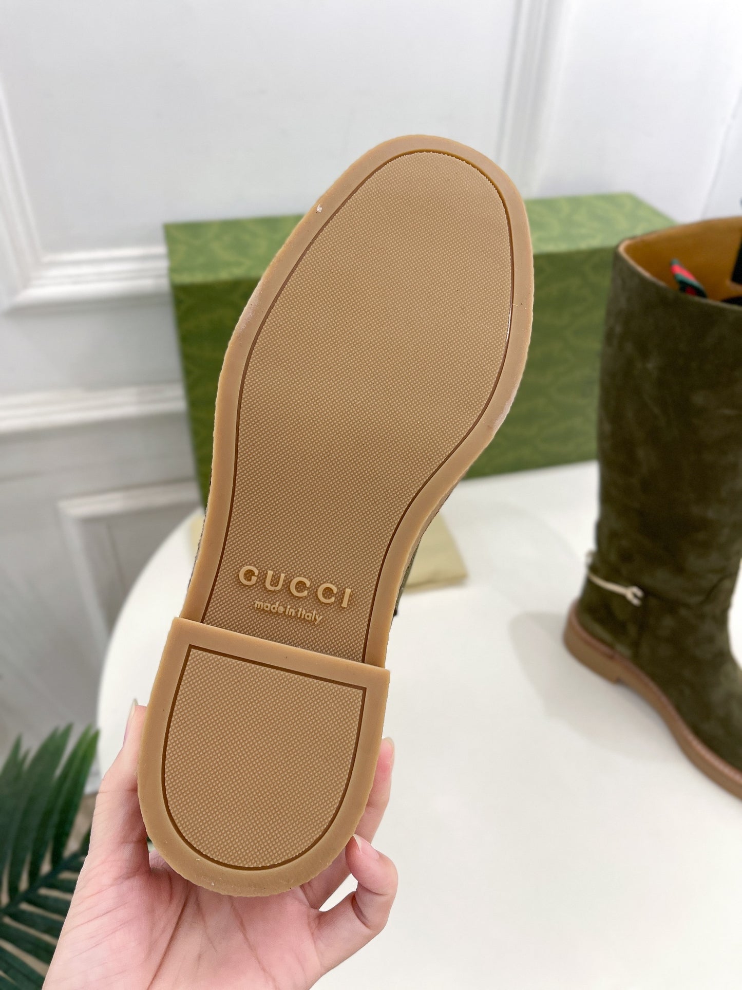 Gucci Horsebit Suede Knee-High Boots