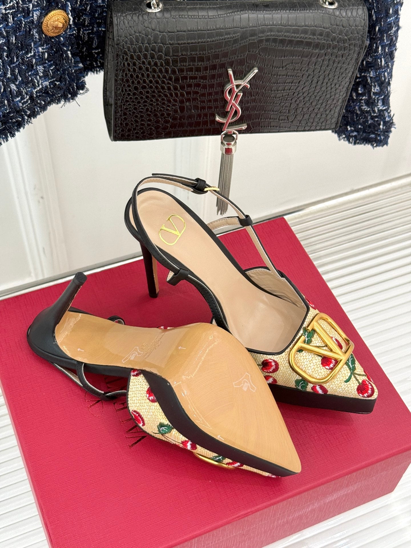 Valentino Cherryfic Elegance Platform Sandals