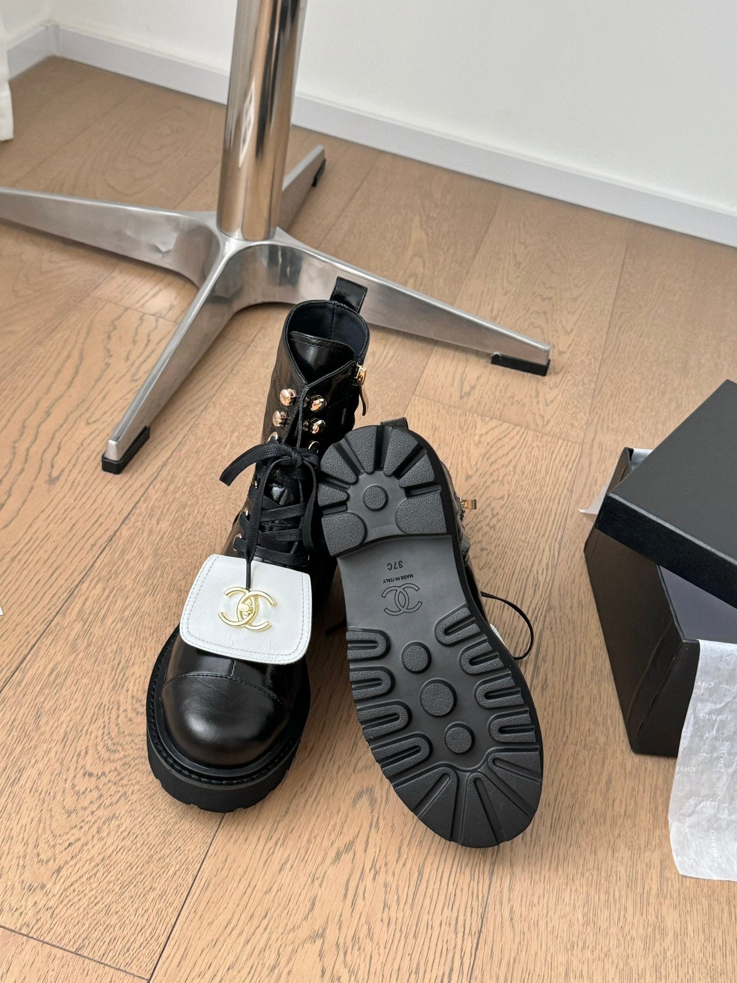 Chanel Tatum Luxe Combat Boots