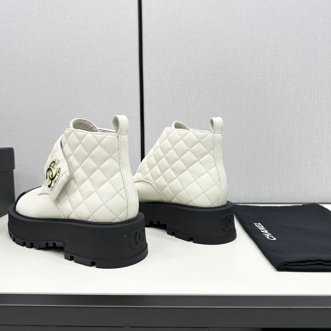 Chanel Elegance Combat Boots
