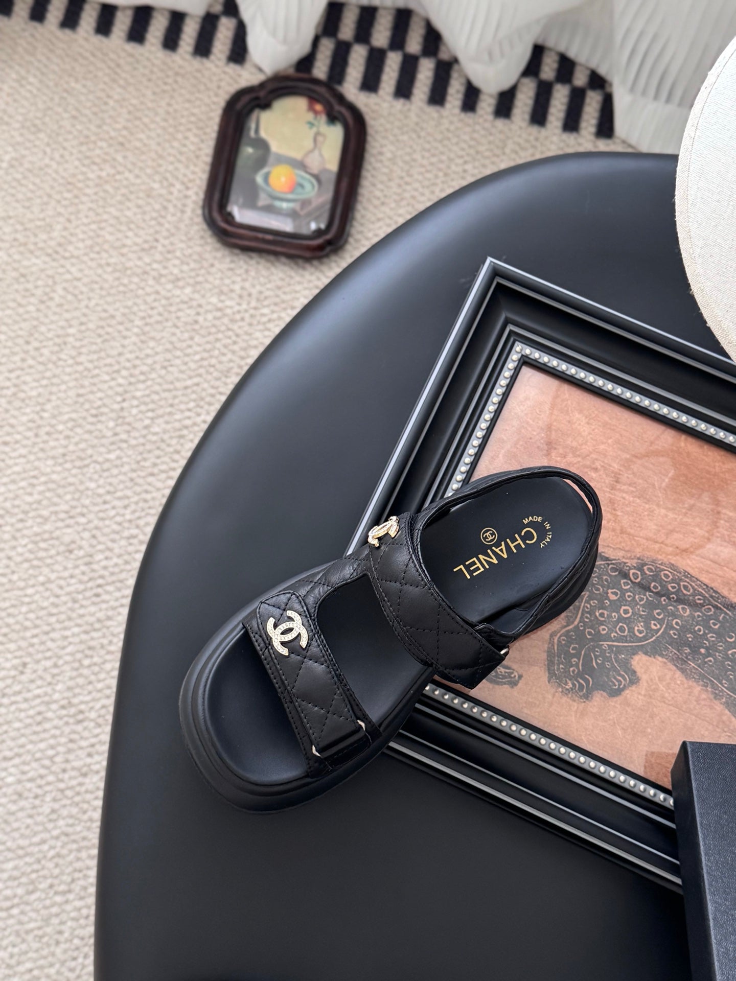 Chanel Timeless Elegance Leather Sandals