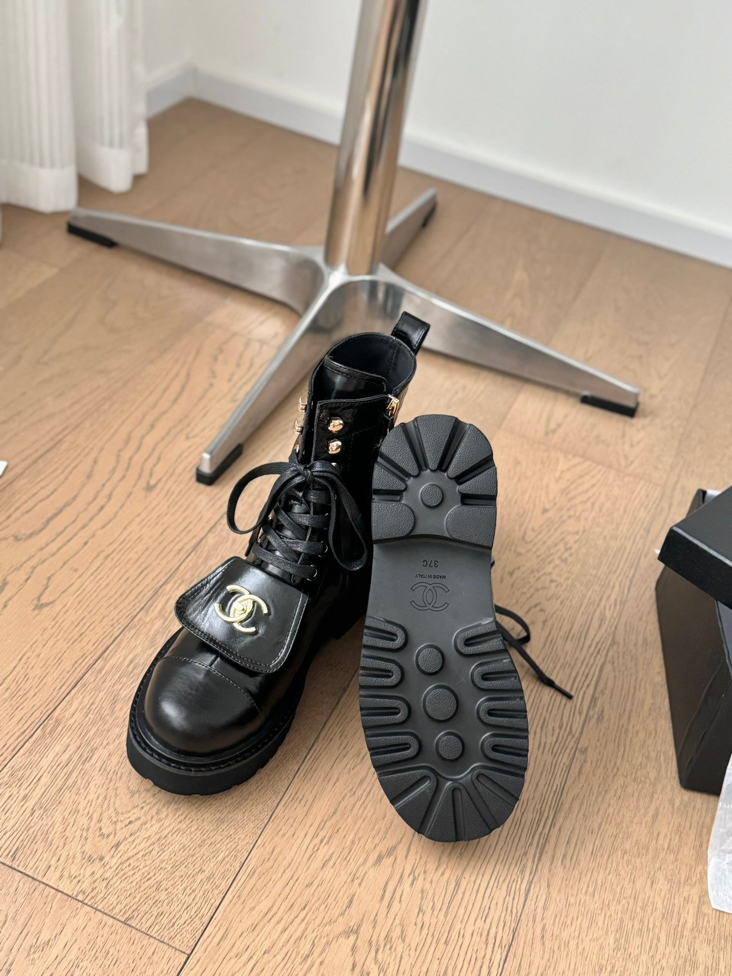 Chanel Tatum Luxe Combat Boots