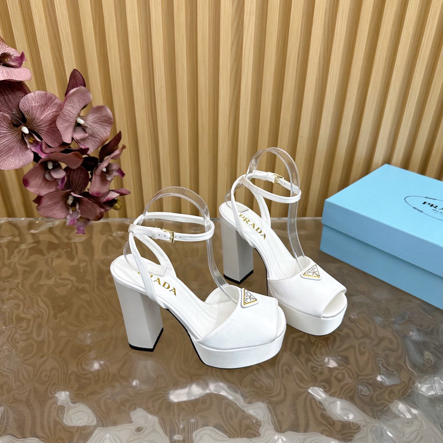 Prada Elegance Buckle Heels