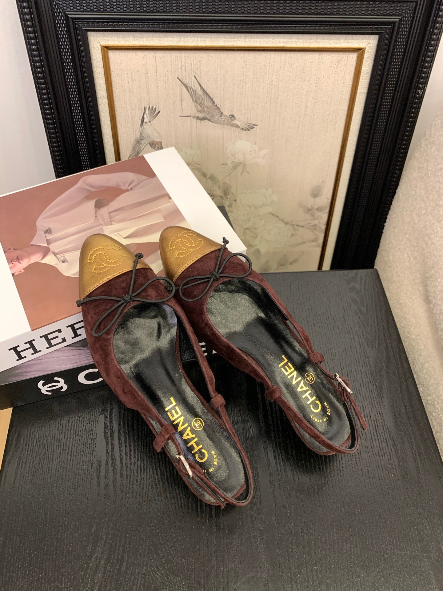 Chanel Elegant Slingback Ballet Flats