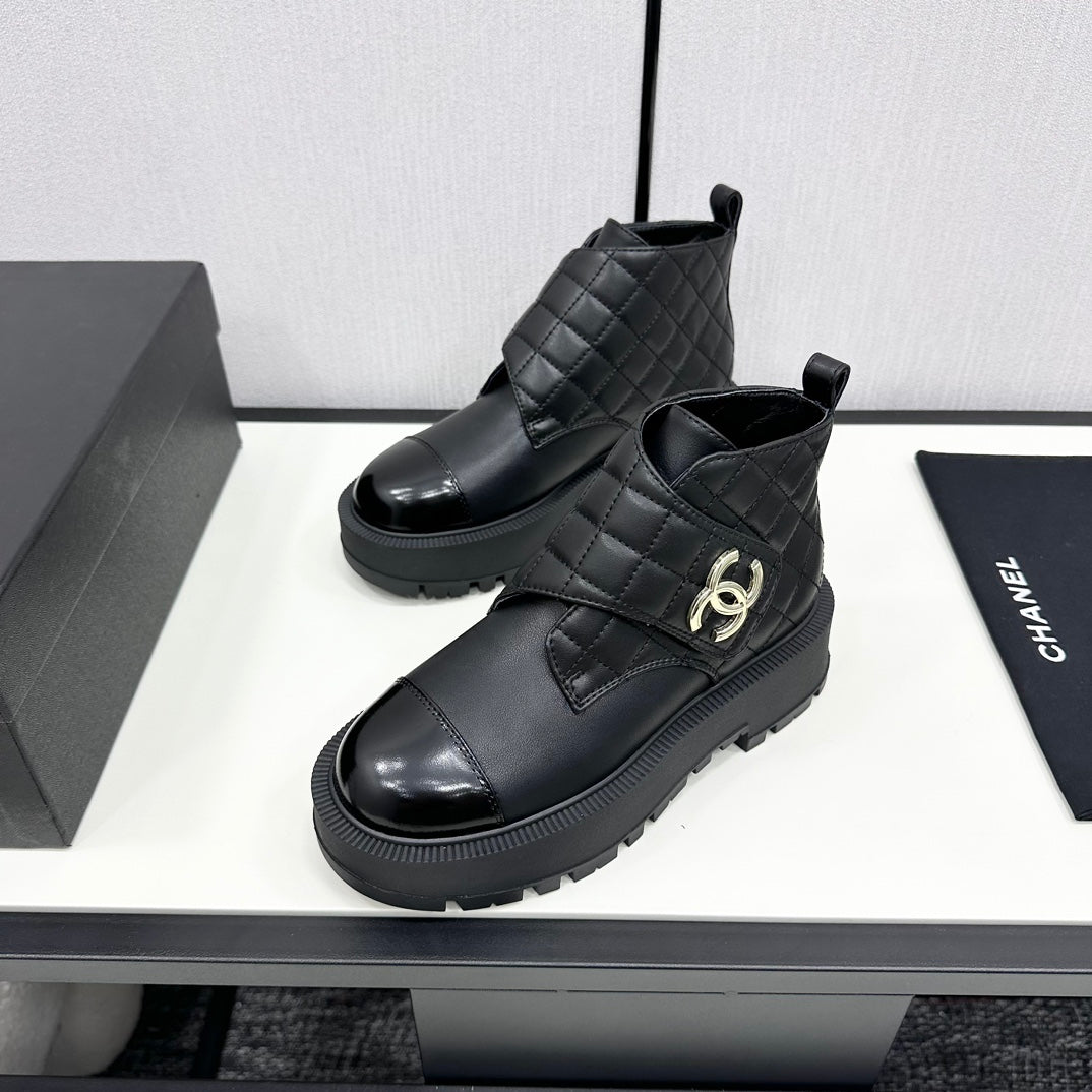 Chanel Elegance Combat Boots