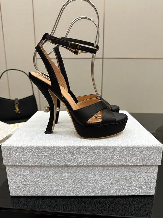 Dior Nina 130 Leather Platform Sandals
