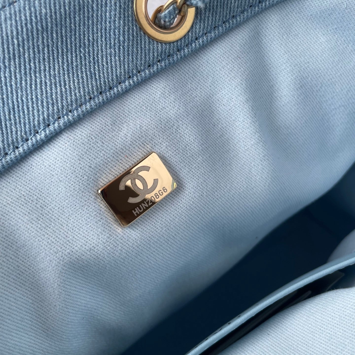 Chanel Quilted Denim Dream Bag