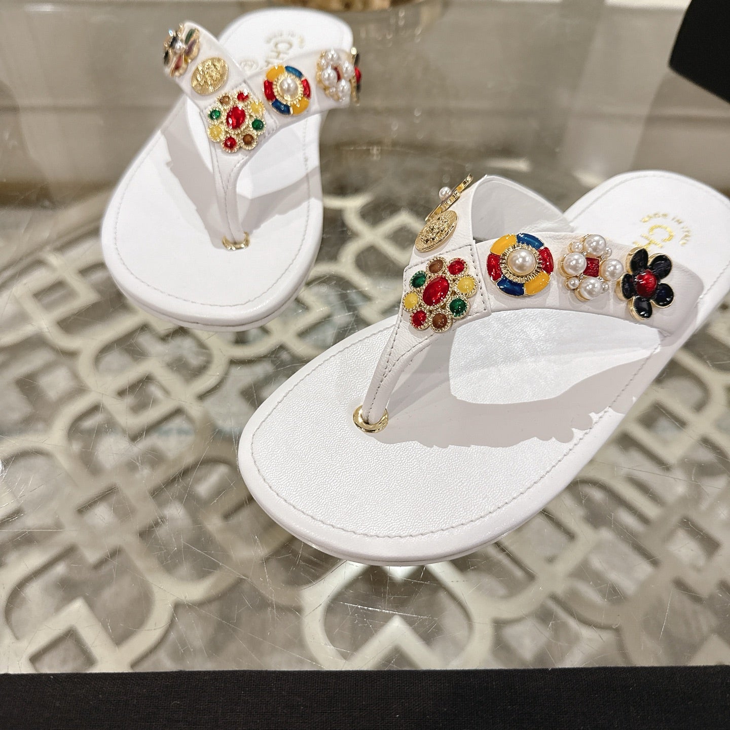 Chanel Golden Elegance Strappy Sandals