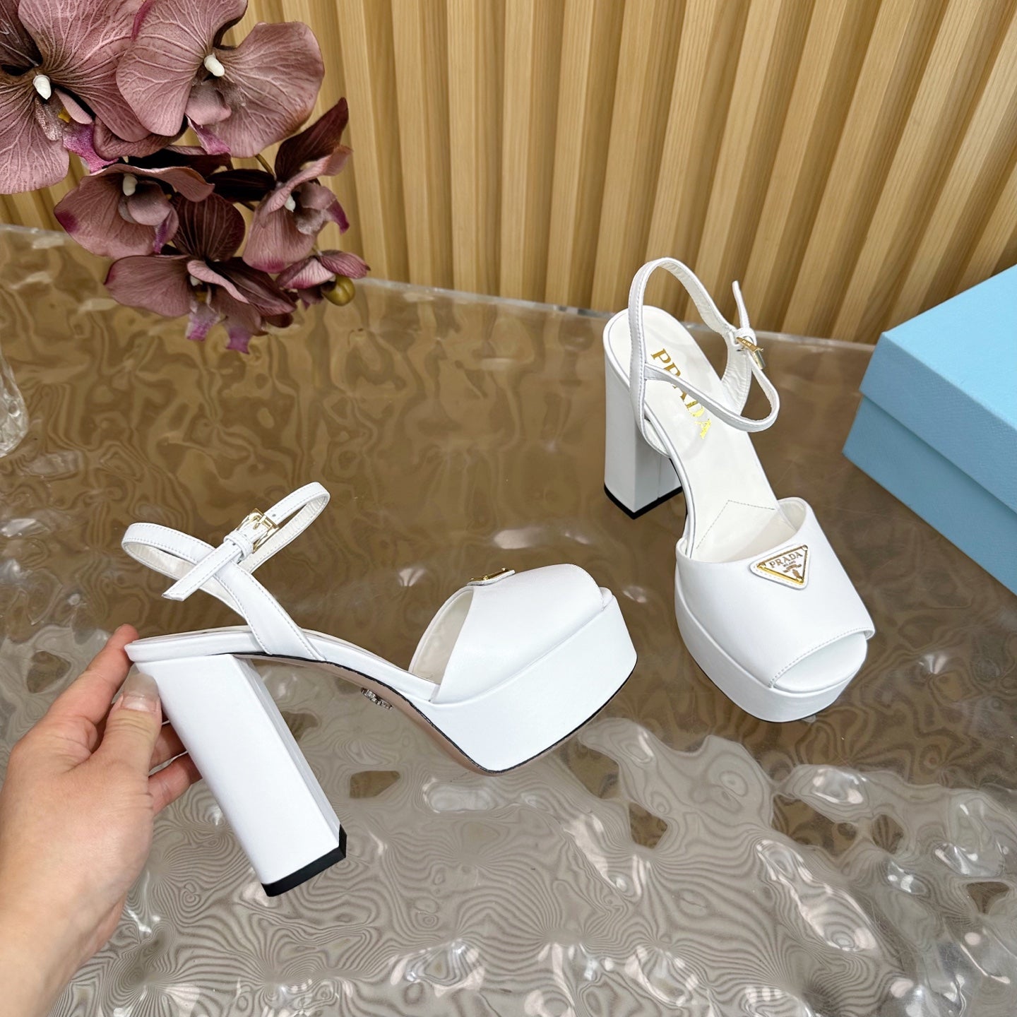 Prada Elegance Buckle Heels