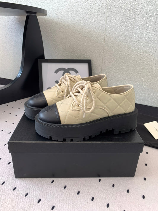 Chanel Elegant Perforated Suede Ankle Boots