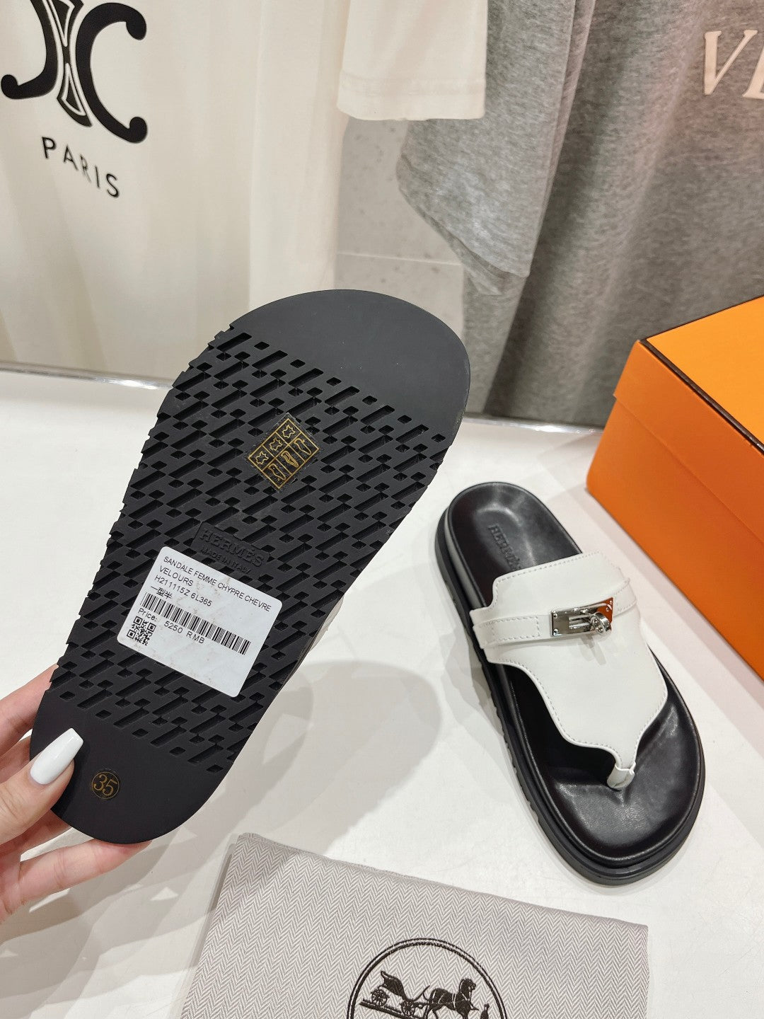 Hermes Joyce & Empire Sandals in Premium Leather