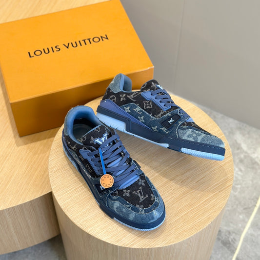 Louis Vuitton Blue & Purple Elegance Trainers