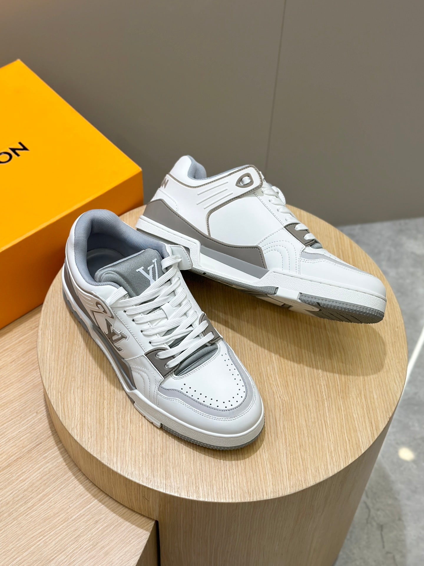 Louis Vuitton Timeless Beige & White Skate Elegance