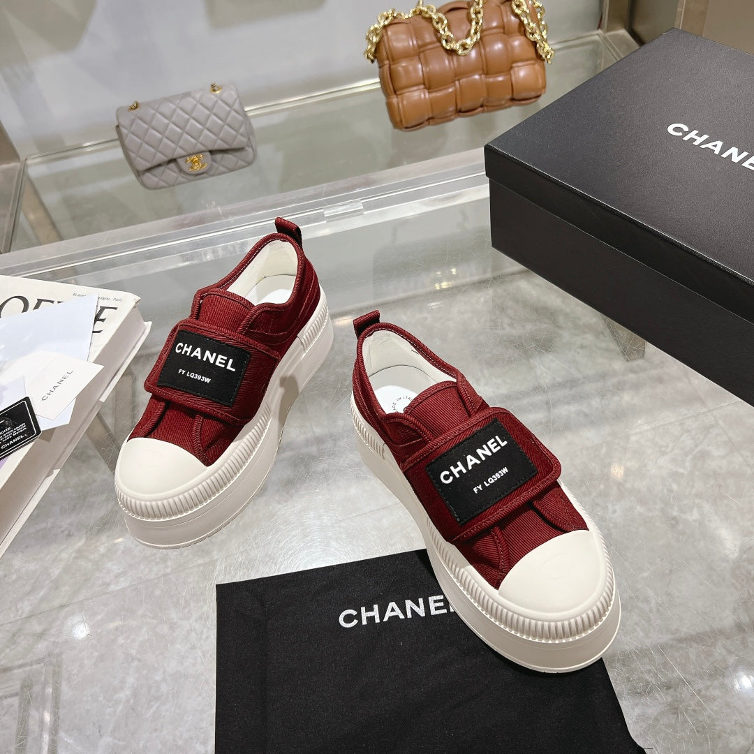 Chanel Velvet Stroll Sneakers