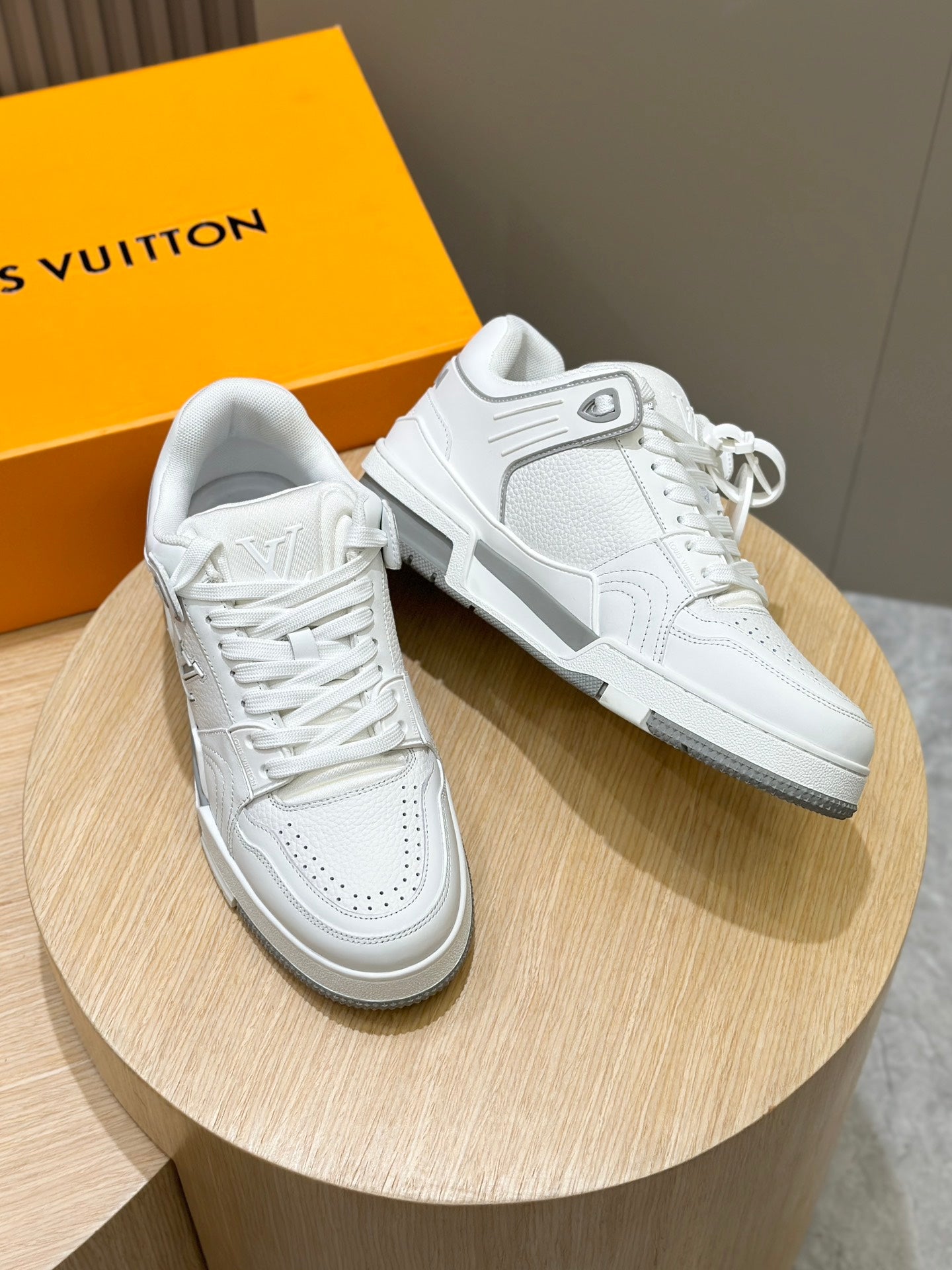 Louis Vuitton Timeless Beige & White Skate Elegance