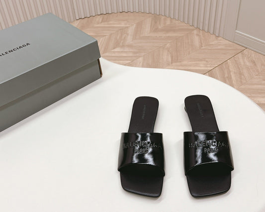 Balenciaga Luxe Stroll Lambskin Sandals