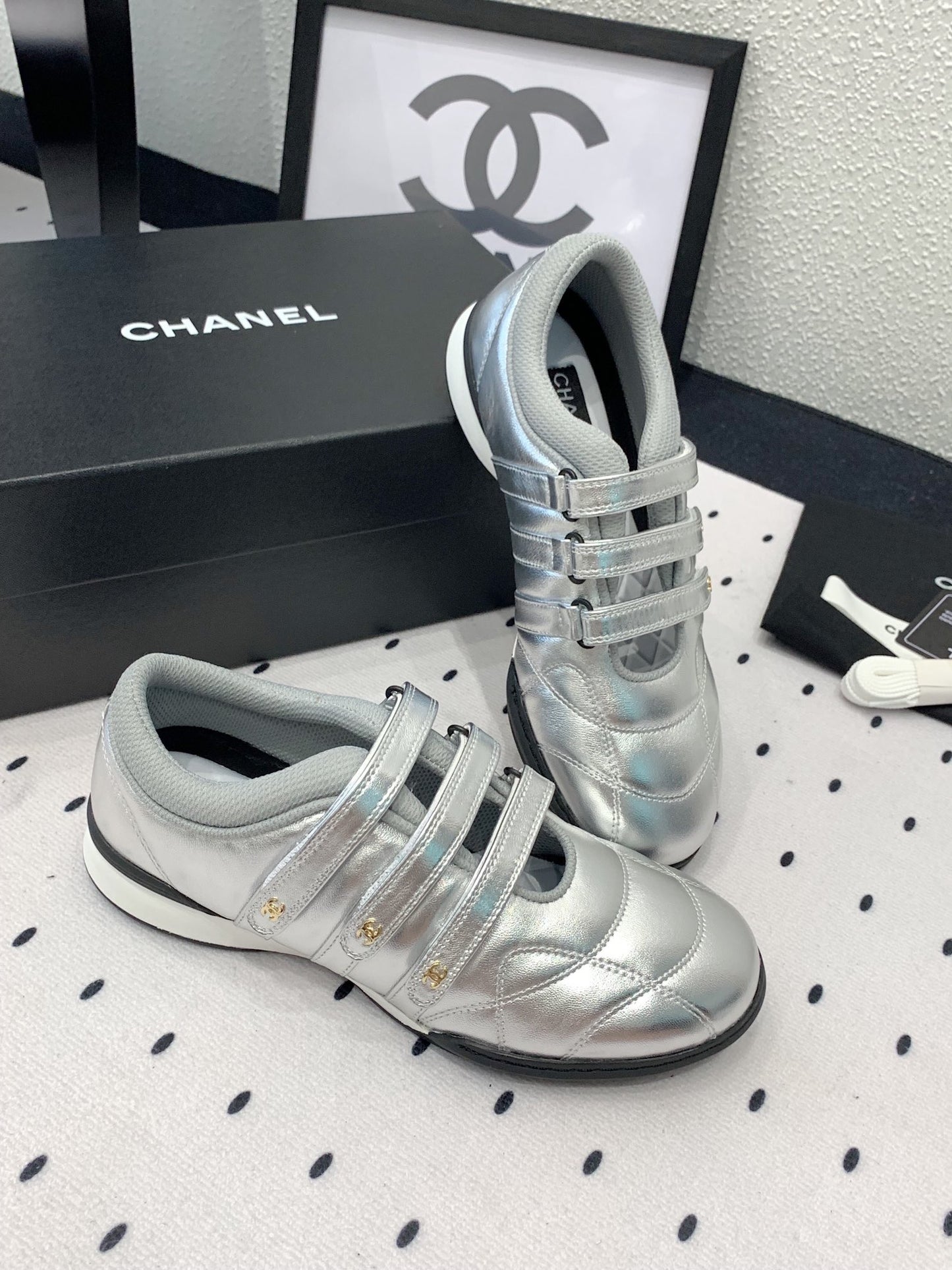 Chanel Timeless Elegance Leather Flats