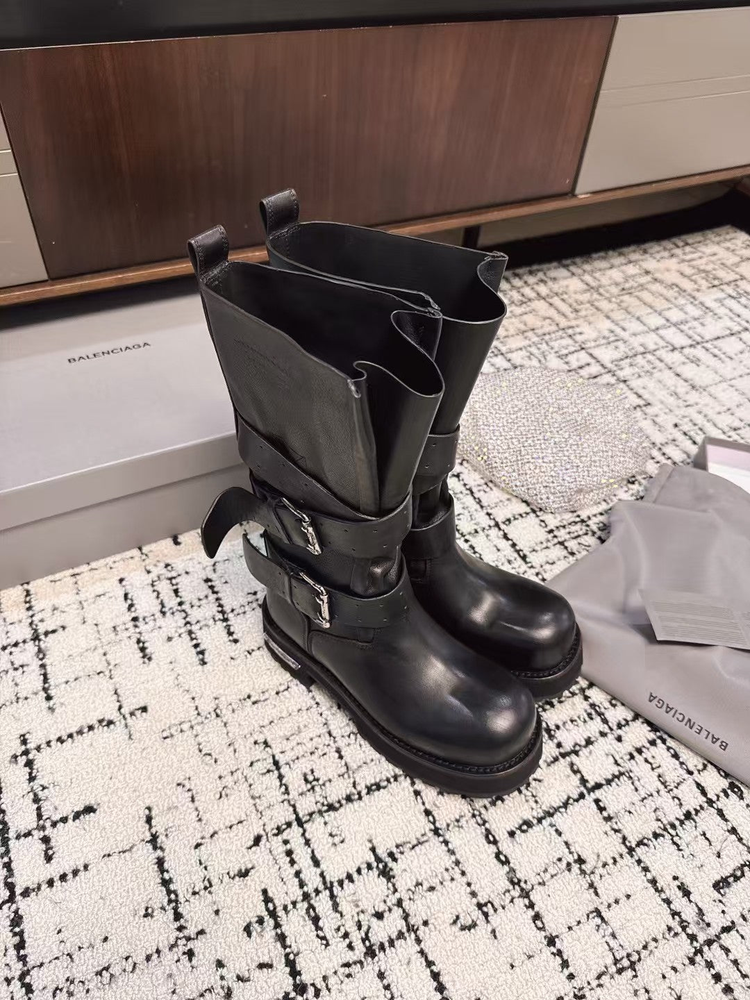 Balenciaga Urban Stroll Biker Boots