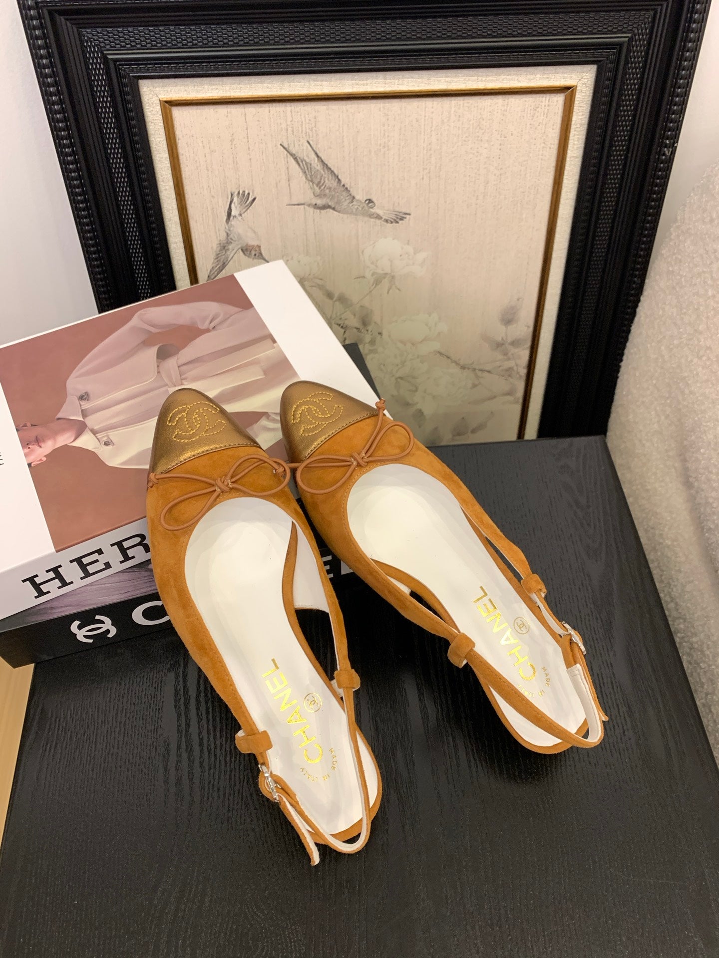 Chanel Elegant Slingback Ballet Flats