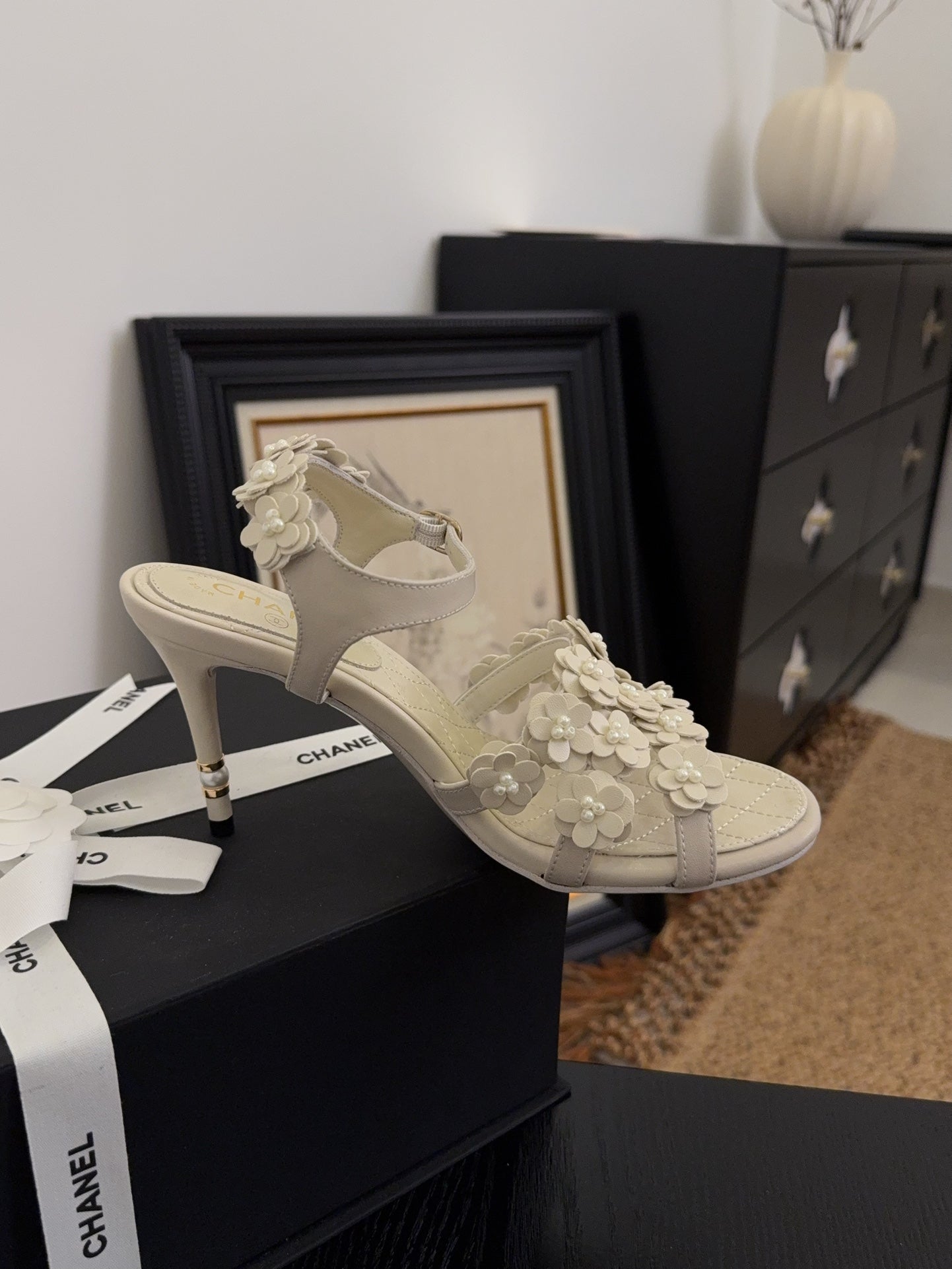 Chanel Chic Signature Heeled Sandals