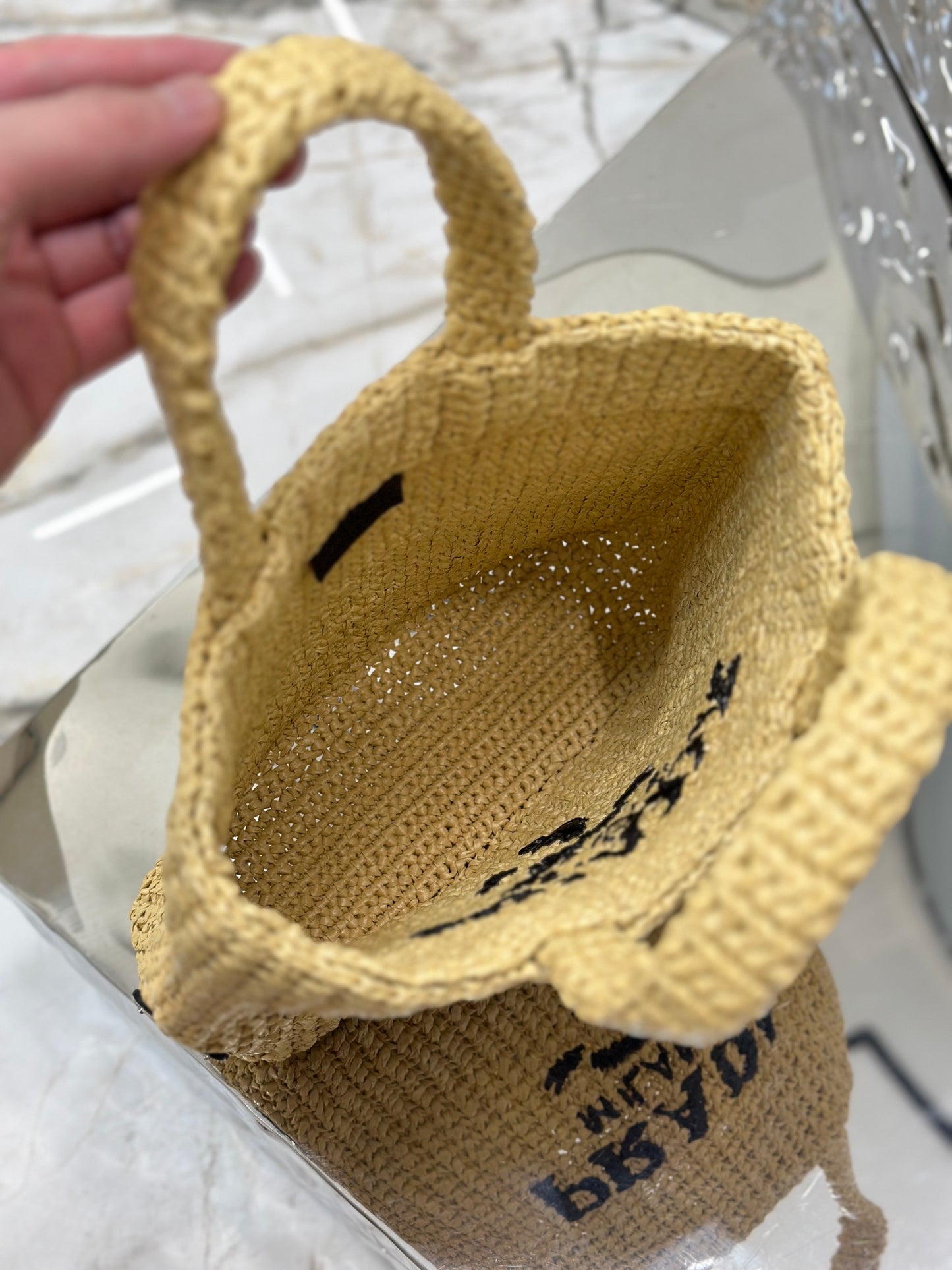Prada Woven Elegance Tote