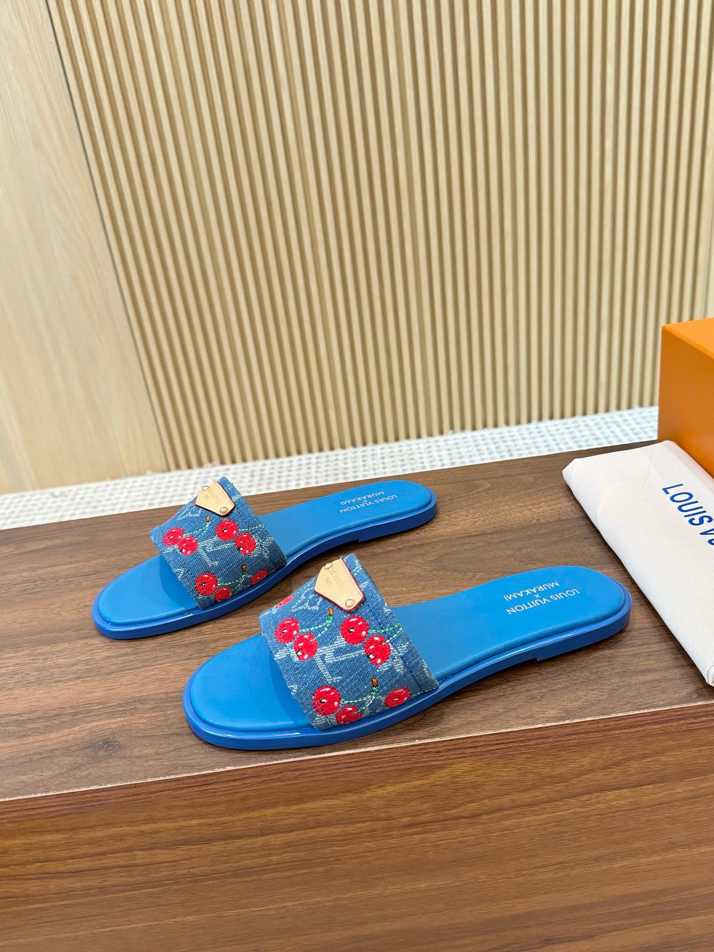 Louis Vuitton Elegance Strappy Leather Slides