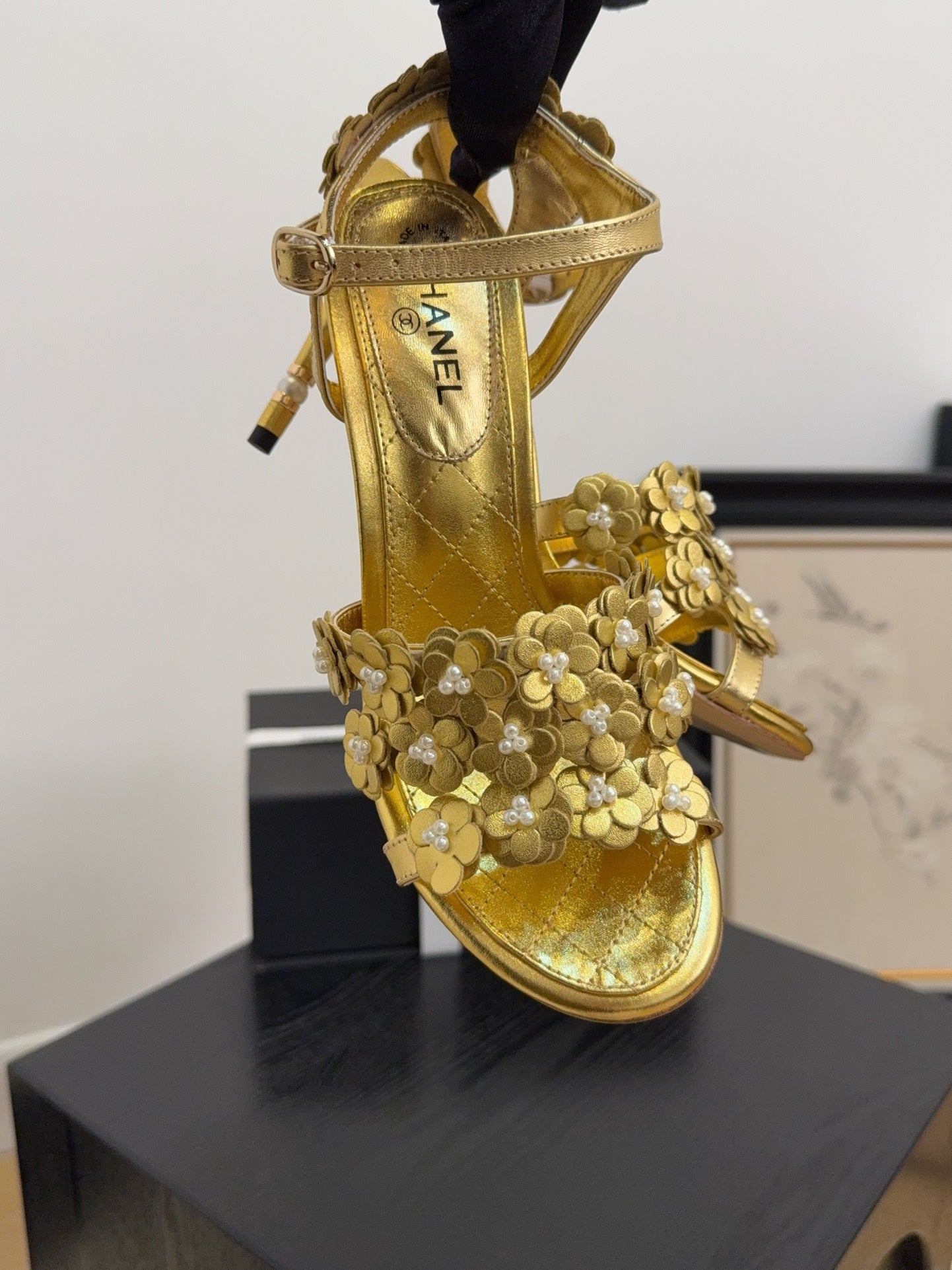 Chanel Chic Signature Heeled Sandals