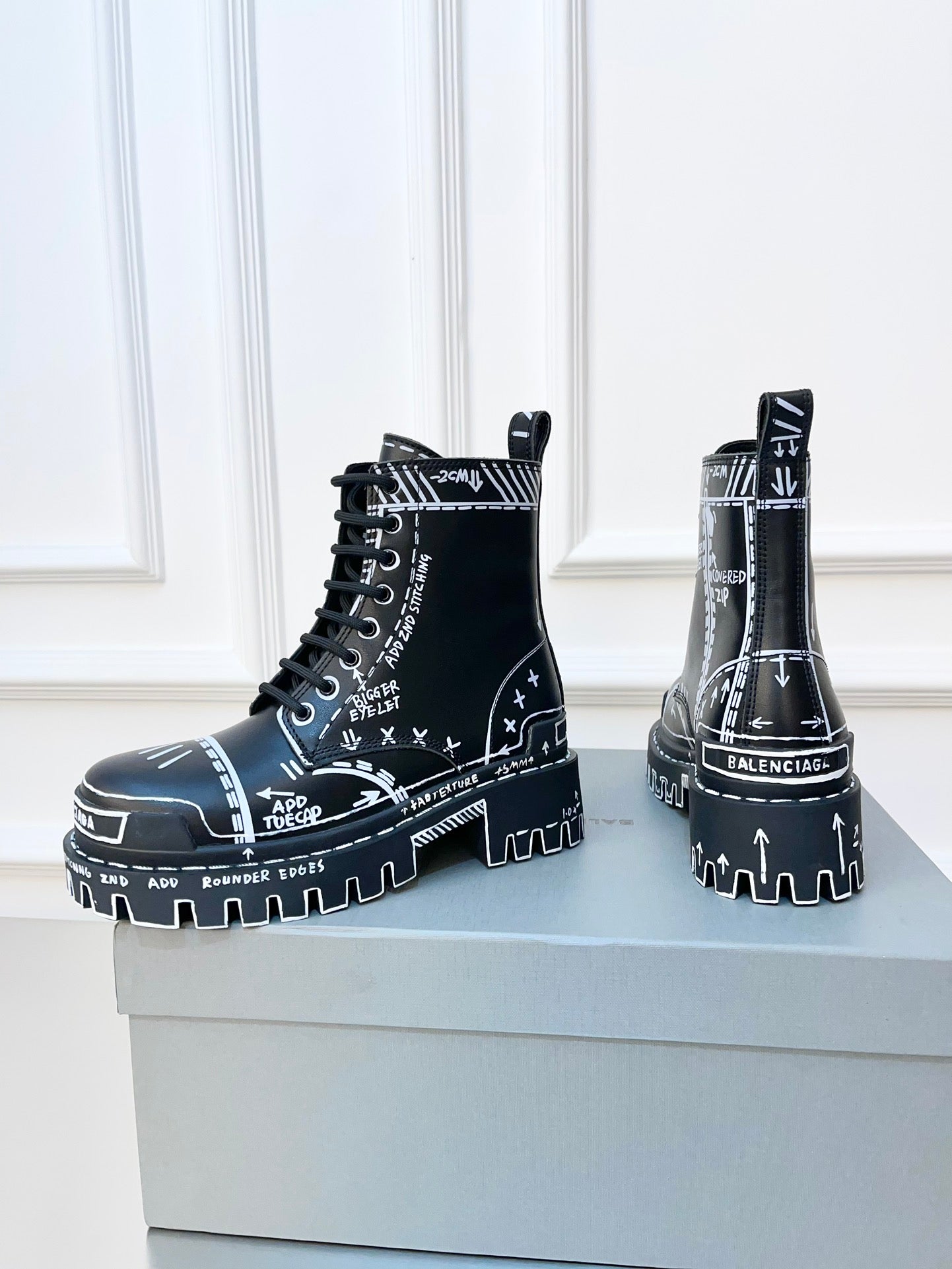 Balenciaga Urban Elegance Combat Booties