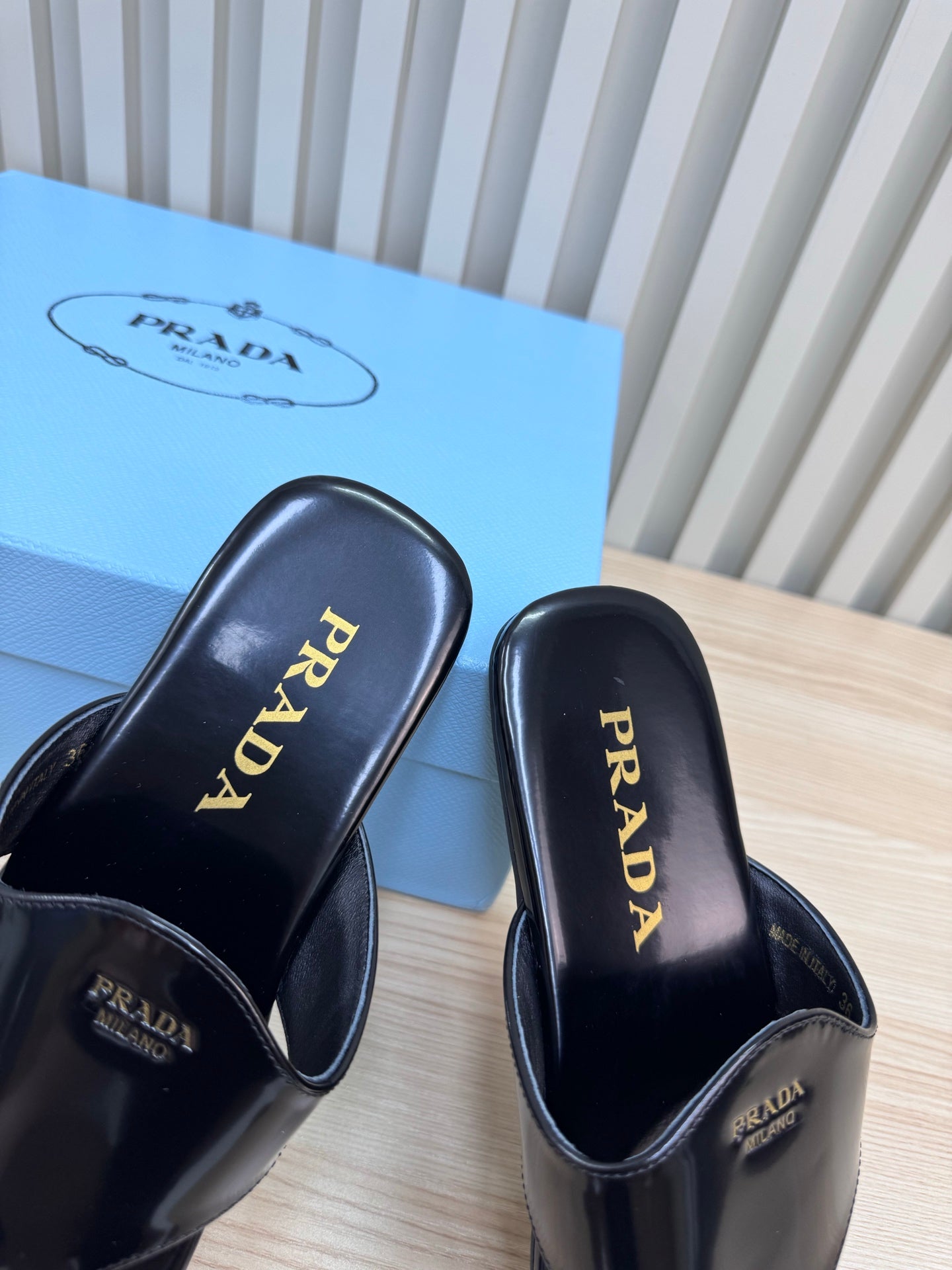 Prada Elysian Leather Sandals