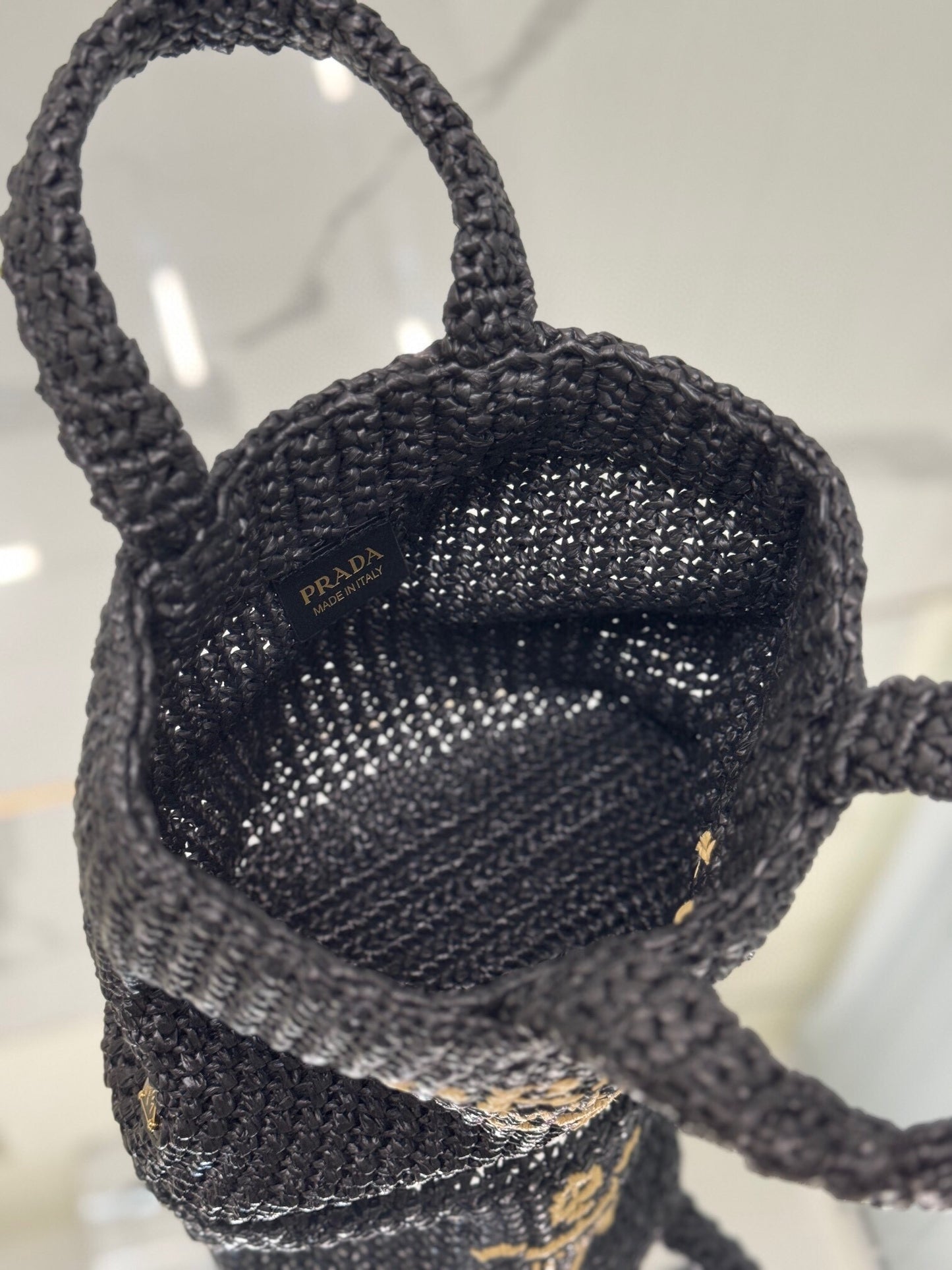 Prada Woven Elegance Tote