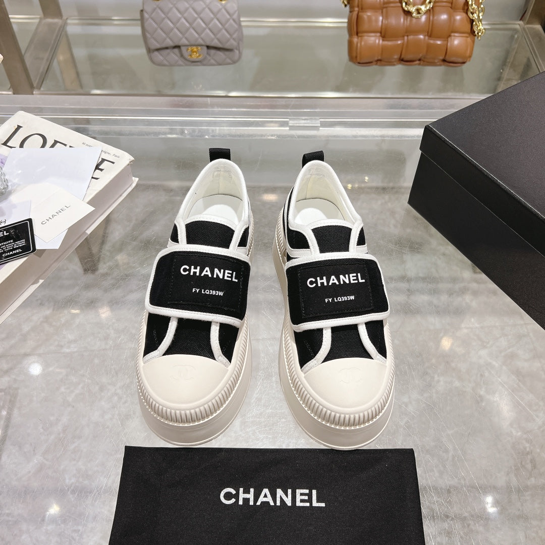 Chanel Velvet Stroll Sneakers