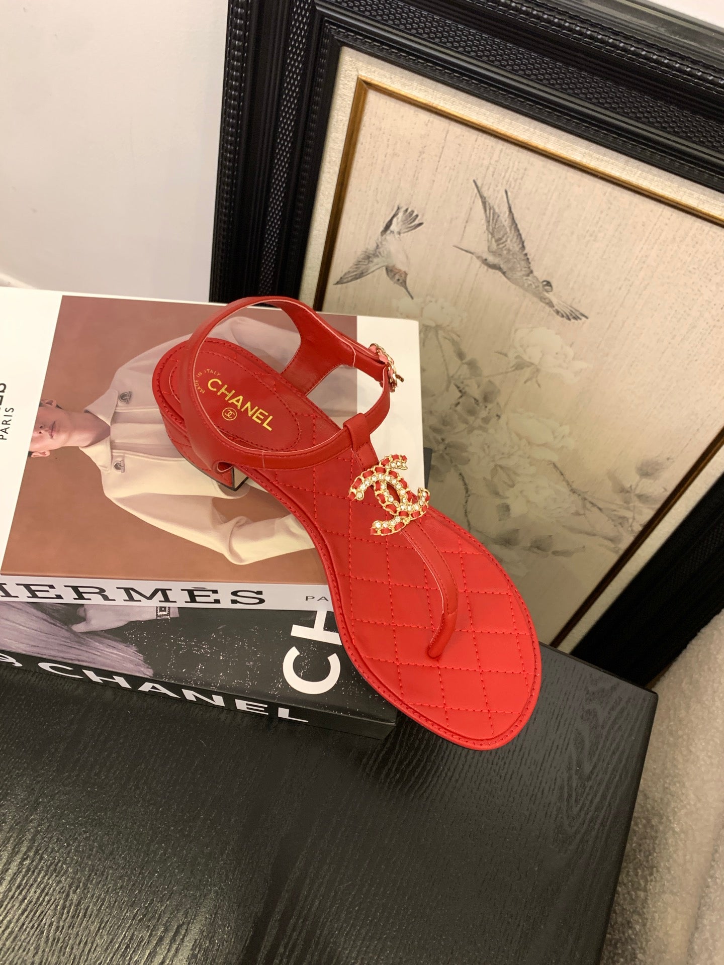 Chanel Timeless Elegance Thong Sandals