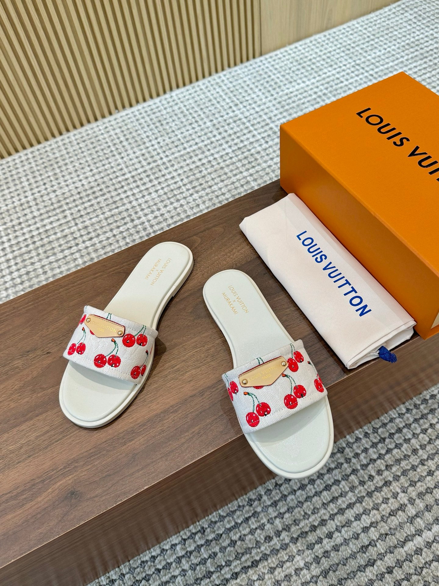 Louis Vuitton Elegance Strappy Leather Slides