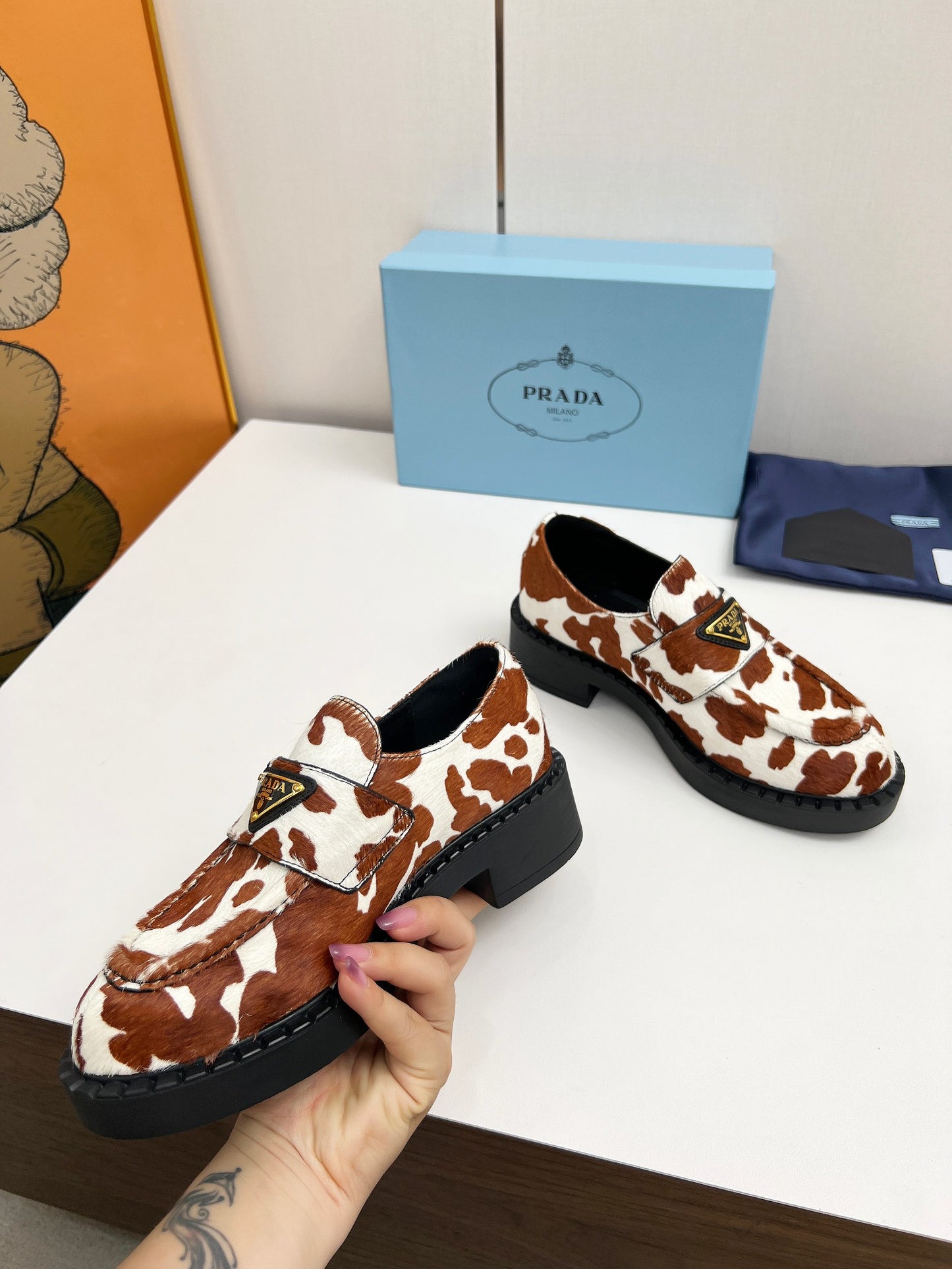 Prada Enameled Elegance Sandals