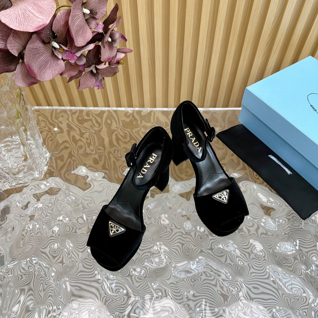 Prada Elegance Buckle Heels