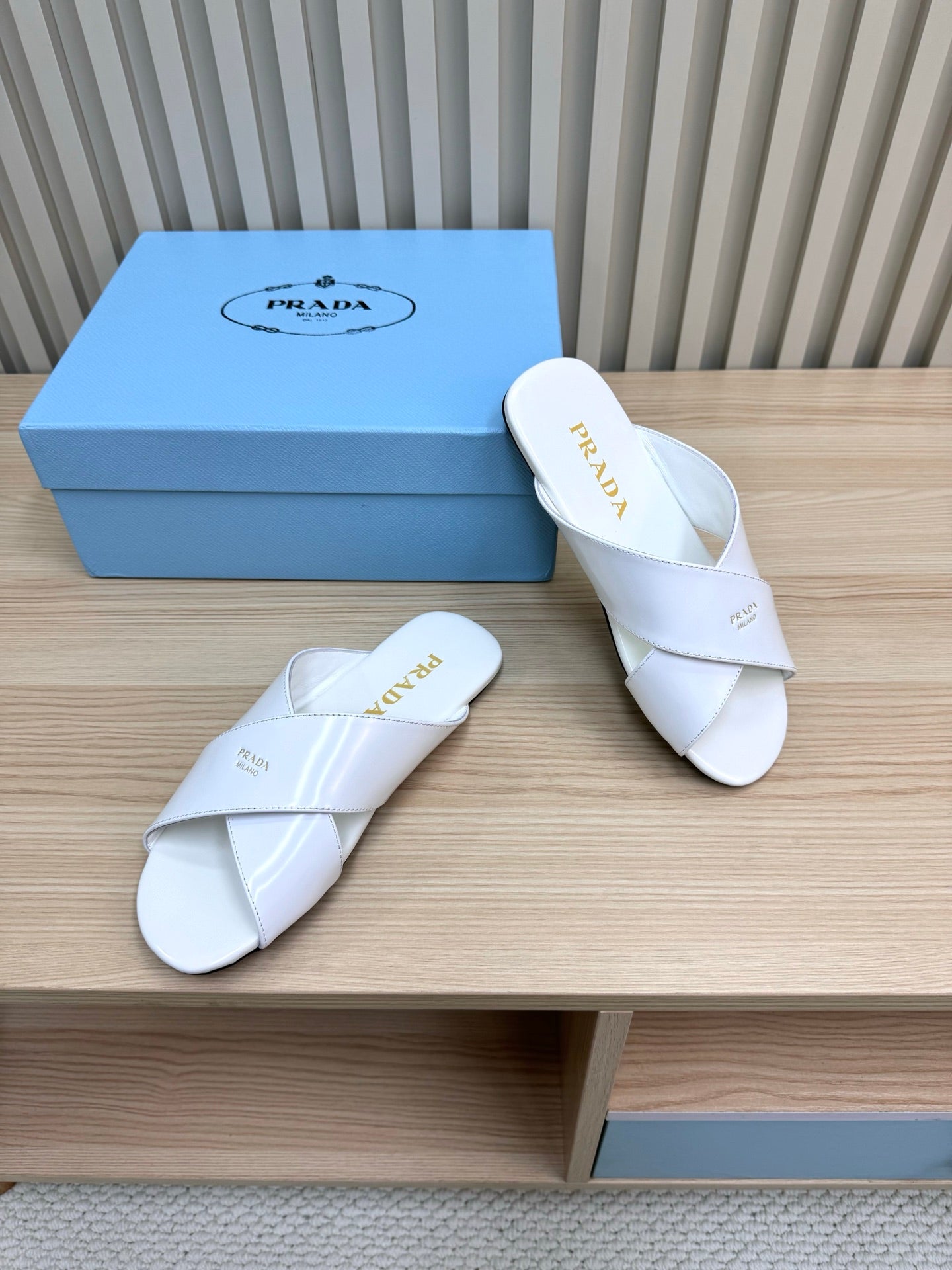 Prada Elysian Leather Sandals