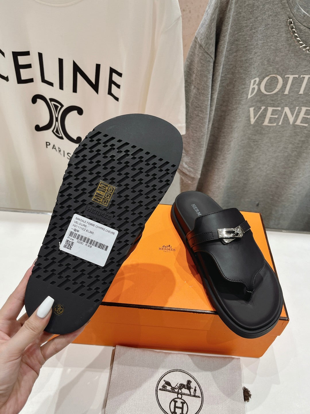 Hermes Joyce & Empire Sandals in Premium Leather