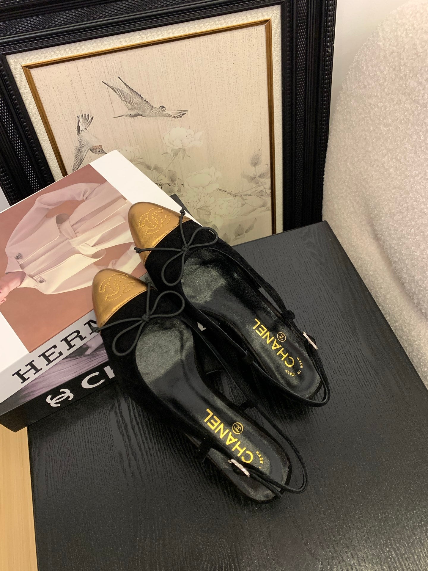 Chanel Elegant Slingback Ballet Flats