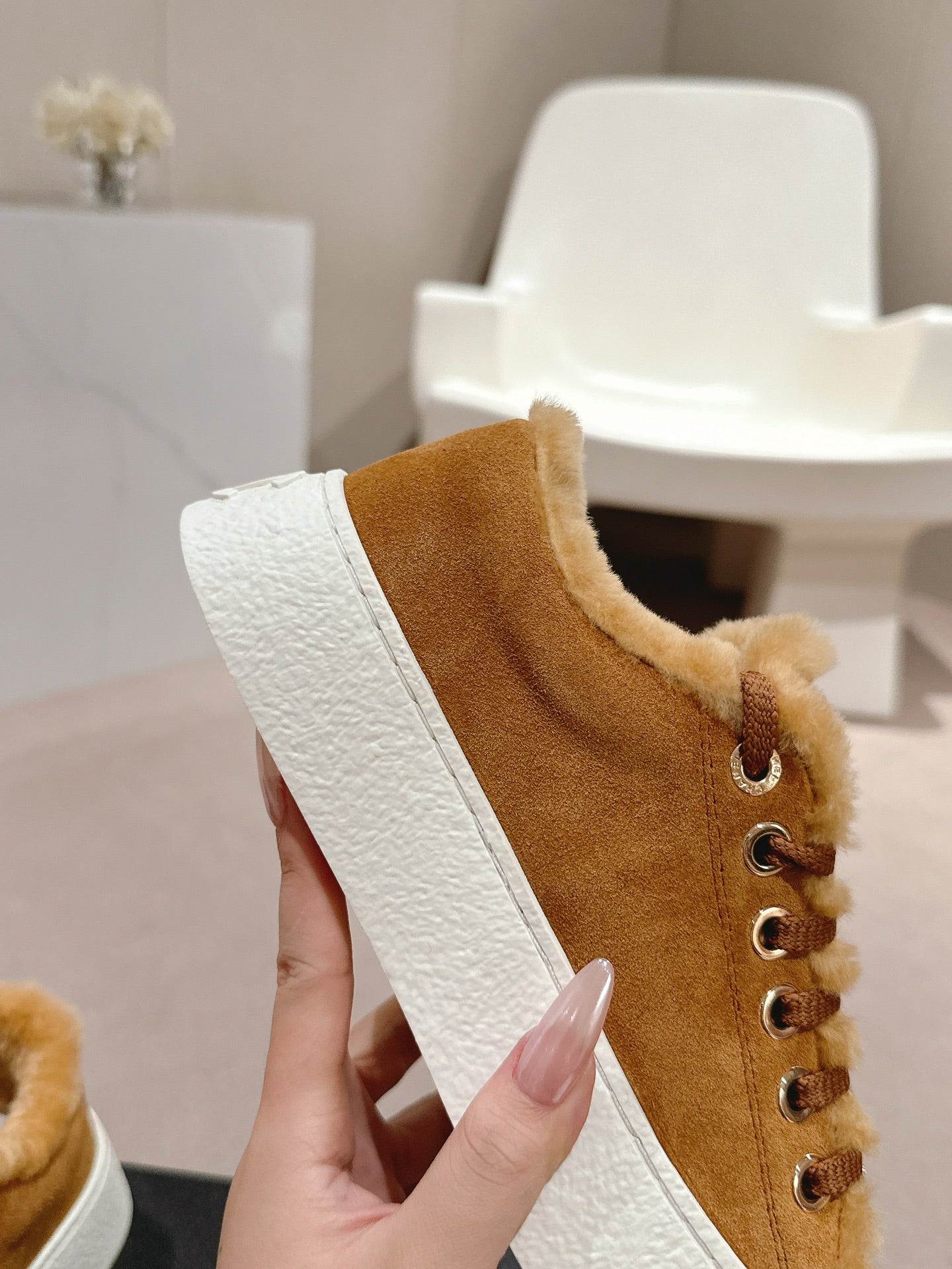 Chanel Elegant Terry Slide Slippers